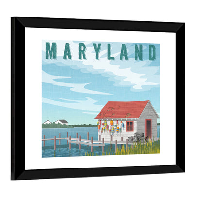 Maryland Harbor Scene Wall Art