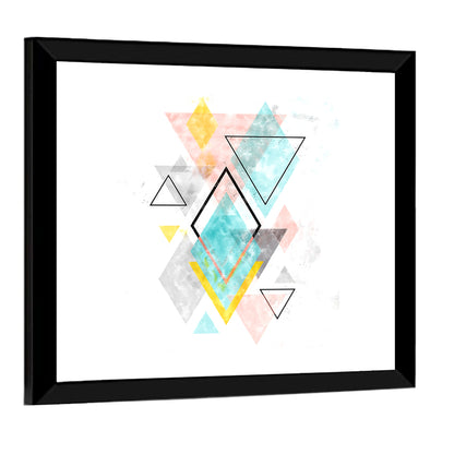 Scandinavian Diamond Geometry Wall Art