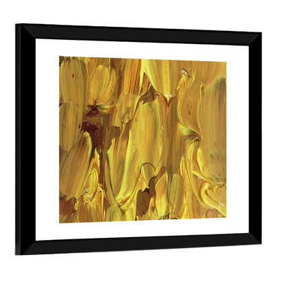 Gold Color Oil Painting Wall Art