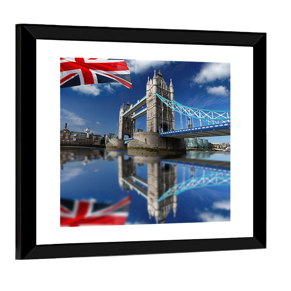 Tower Bridge with Union Jack Wall Art