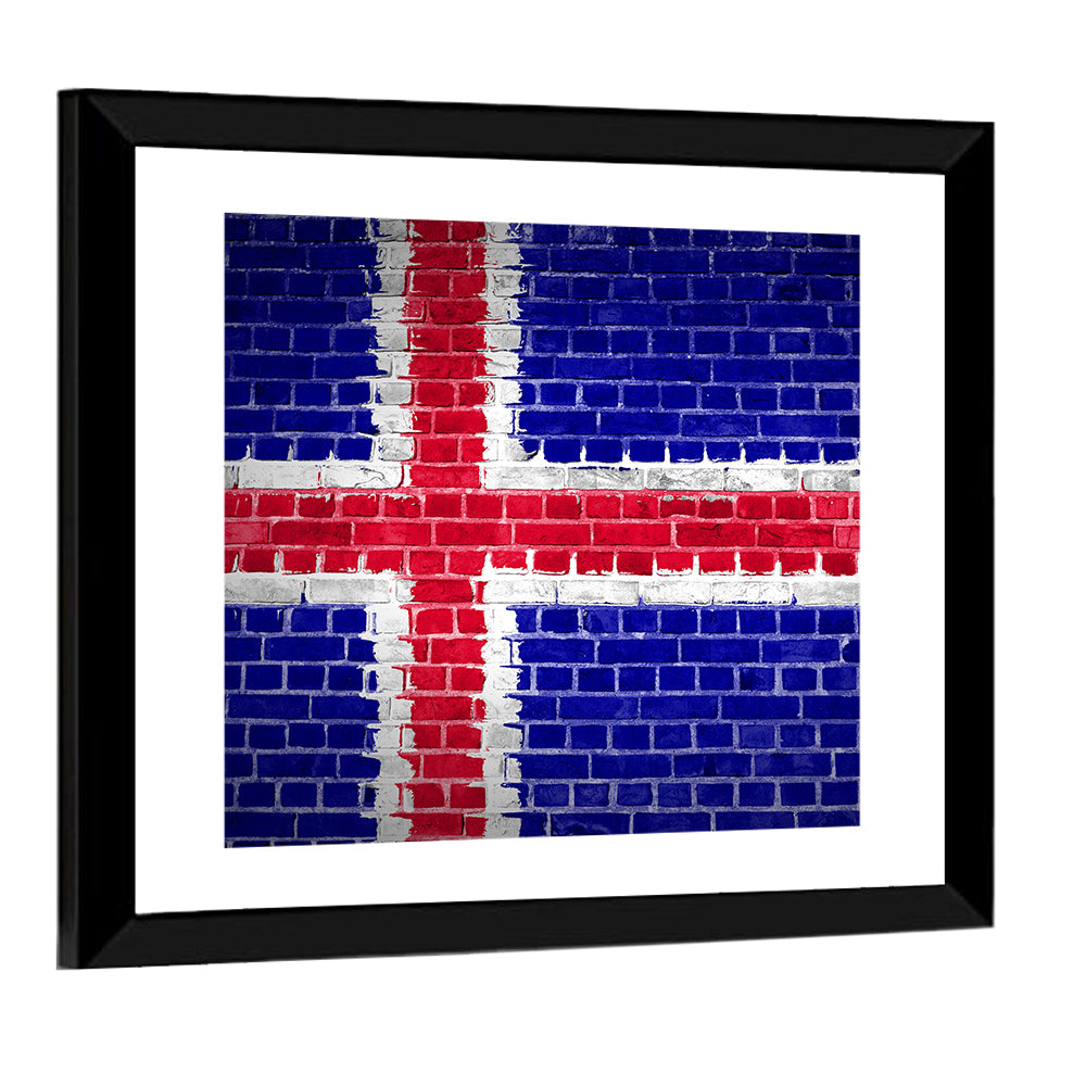 Iceland Flag Wall Art