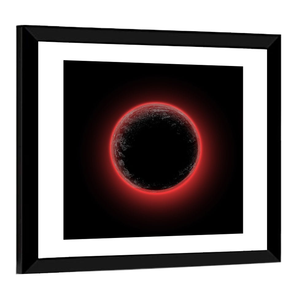 Red Planet Eclipse Wall Art