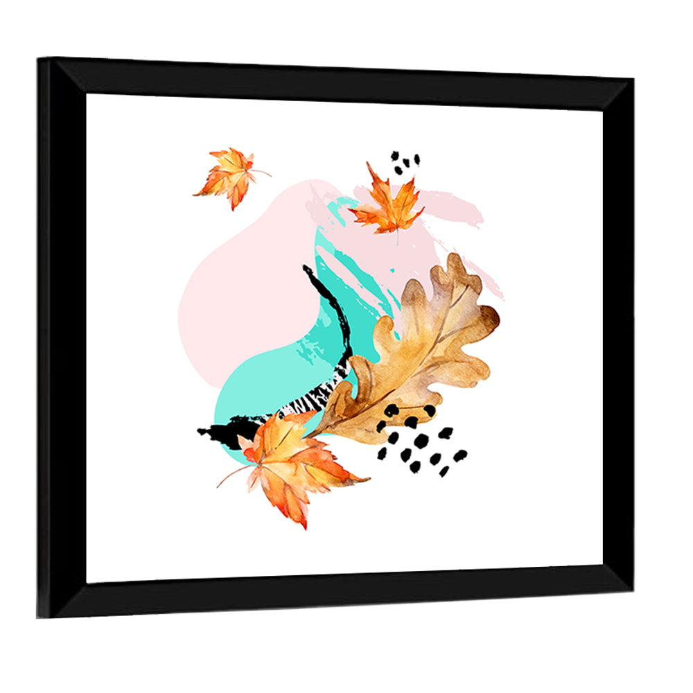 Abstract Maple Leaves Wall Art