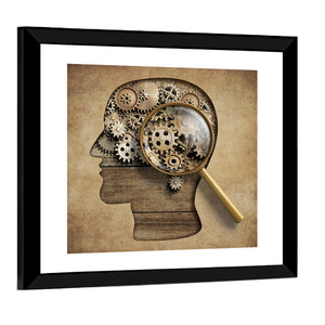 3D Psychology Concept Wall Art