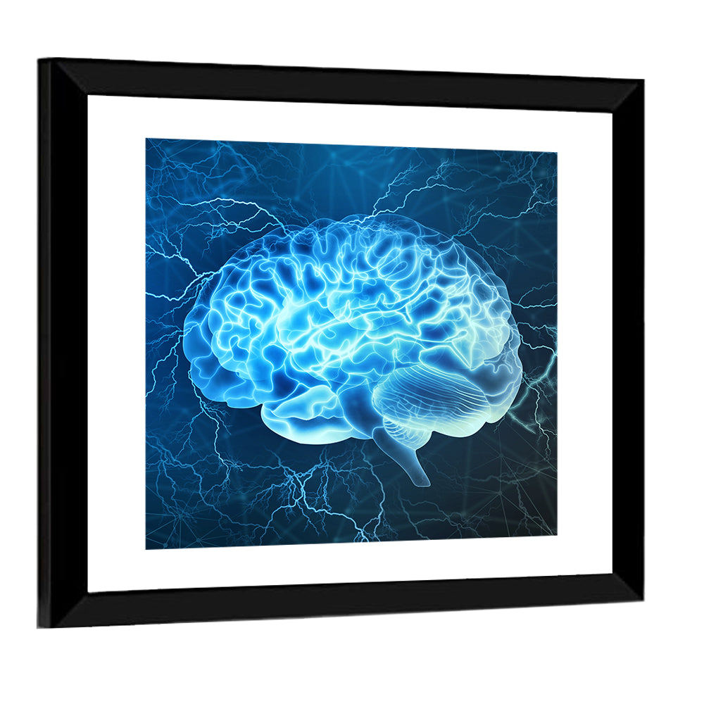 Neural Electrical Activity Wall Art