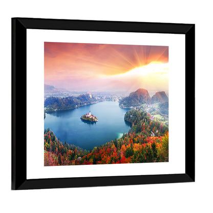 Morning on Lake Bled Wall Art
