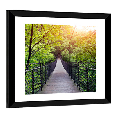 Bridge To Jungle In Guilin Wall Art