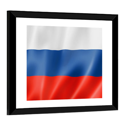 Russian Tricolor Flag Wall Art