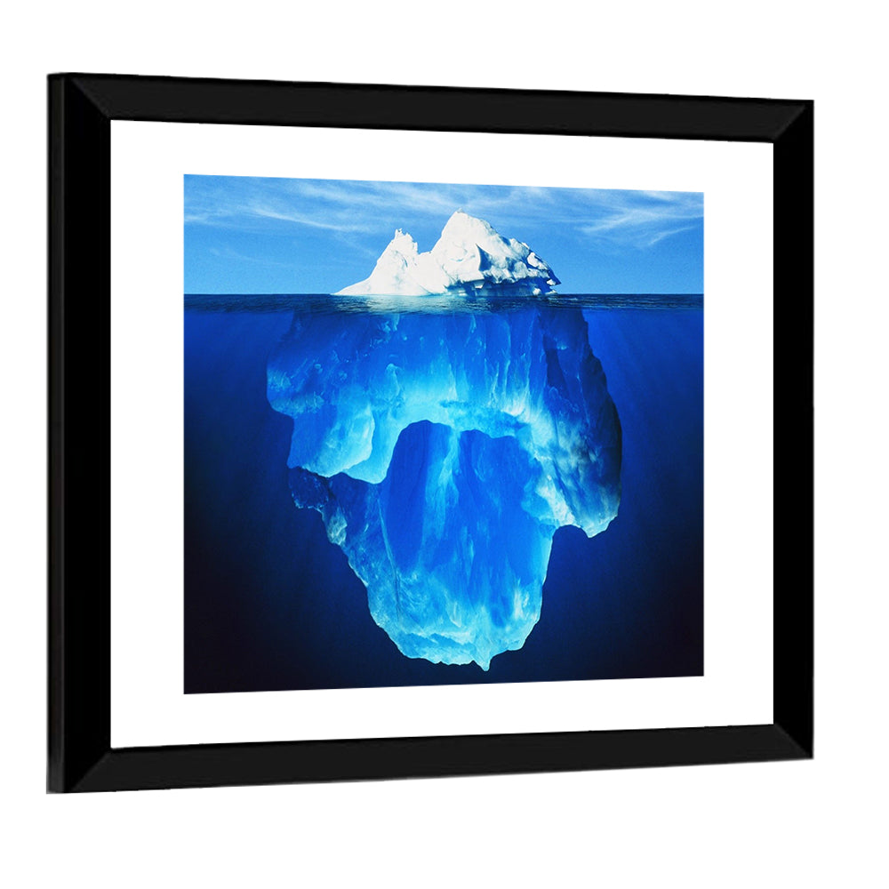 Split-level Melting Iceberg Wall Art