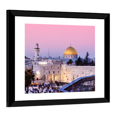 Dome of the Rock and Western , Jerusalem Wall Art
