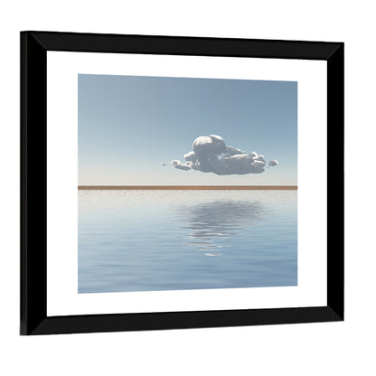 Single Cloud Reflection Wall Art