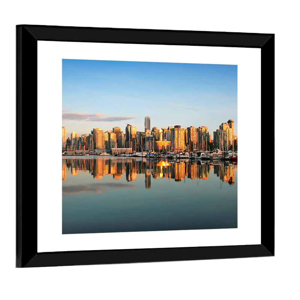 Coal Harbour Vancouver Skyline Wall Art
