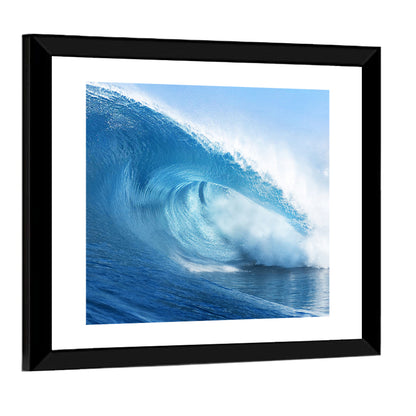 Blue Surf Barrel Wall Art