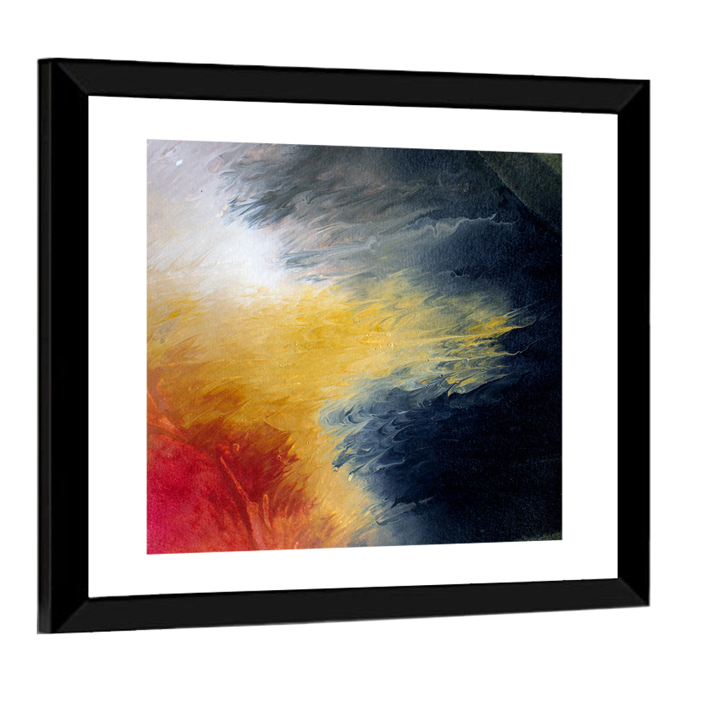 Solar Flare Oil Abstract Wall Art