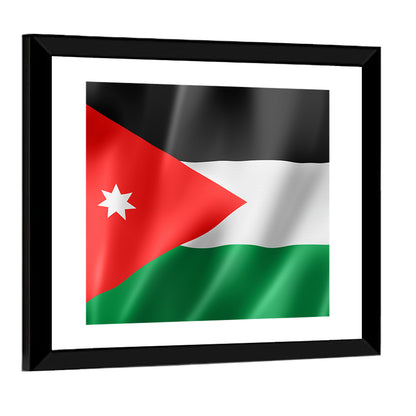 Flag Of Jordan Wall Art