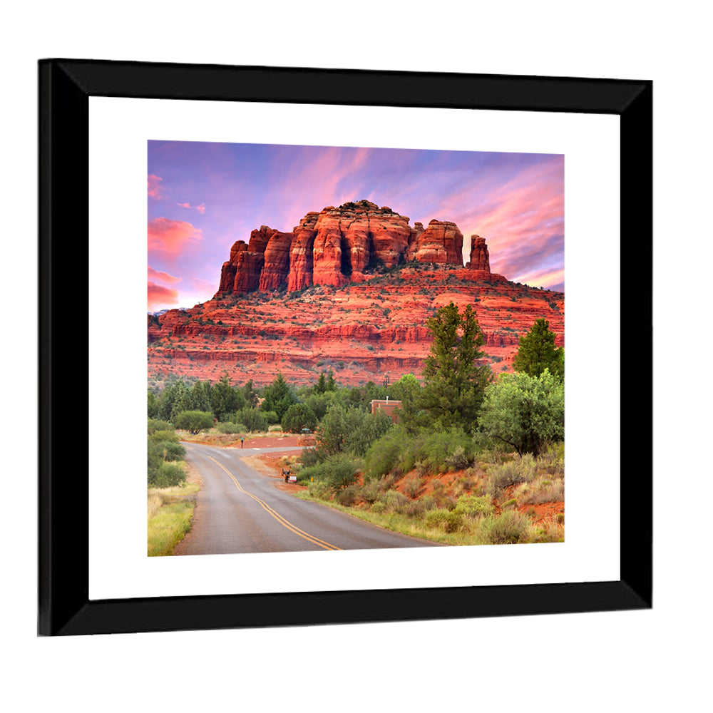 Drive Toward Cathedral Rock, Sedona Wall Art