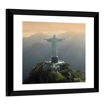 Christ the Redeemer at Golden Hour Wall Art