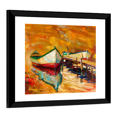 Jetty & Boats Artwork Wall Art