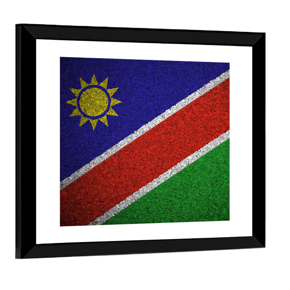 Namibian Flag Graphic Wall Art