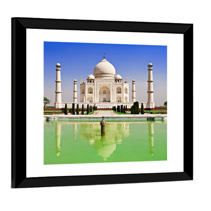 Taj Mahal Day Reflection Wall Art