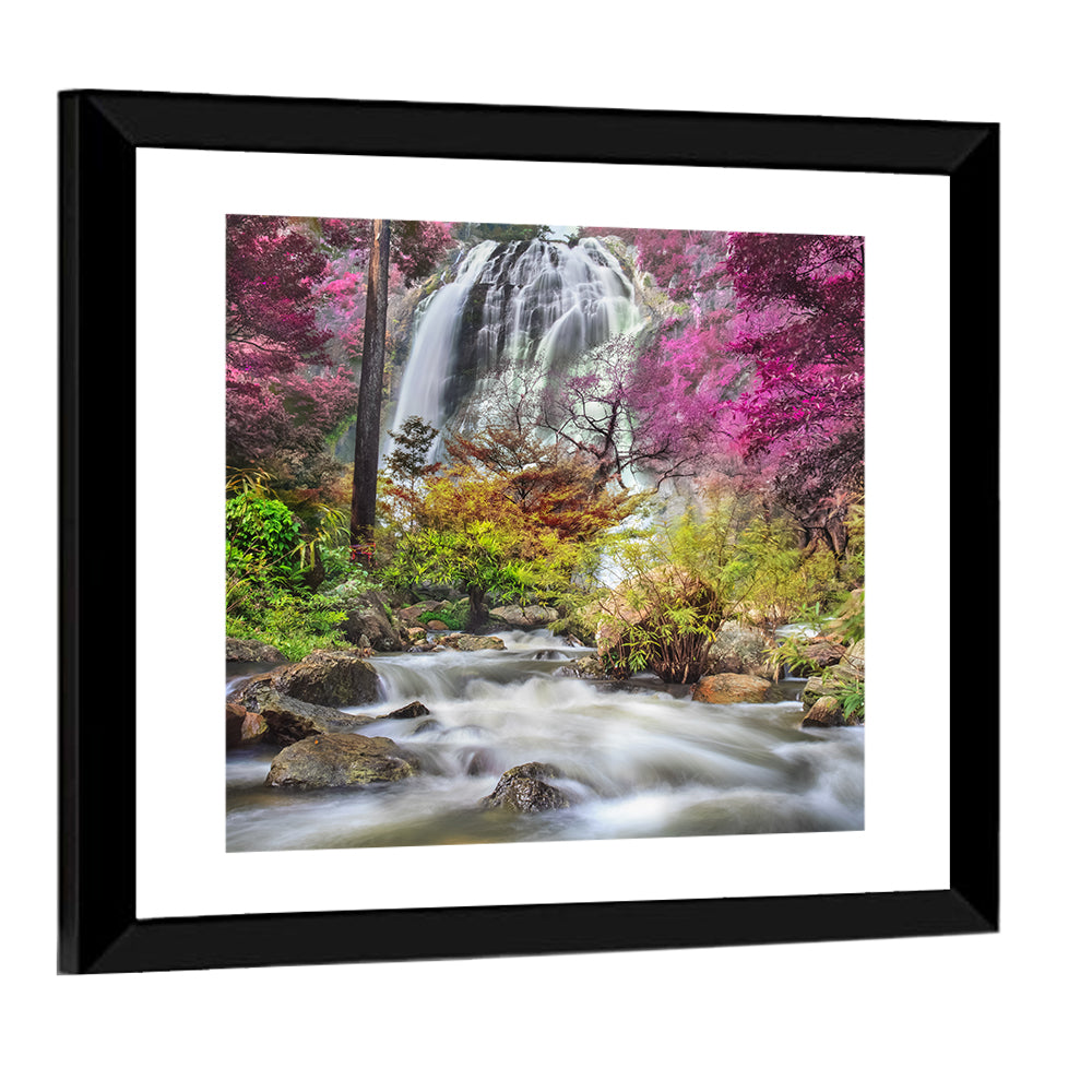 Klonglan Forest Waterfall, Thailand Wall Art