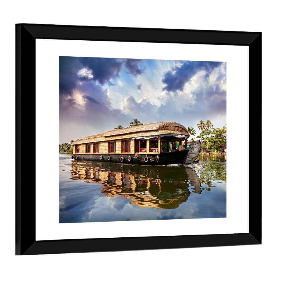 Alleppey Houseboat, Kerala Backwaters Wall Art