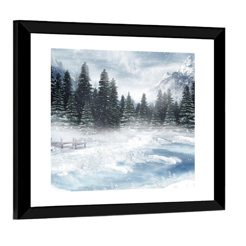 Frozen Lake Wall Art