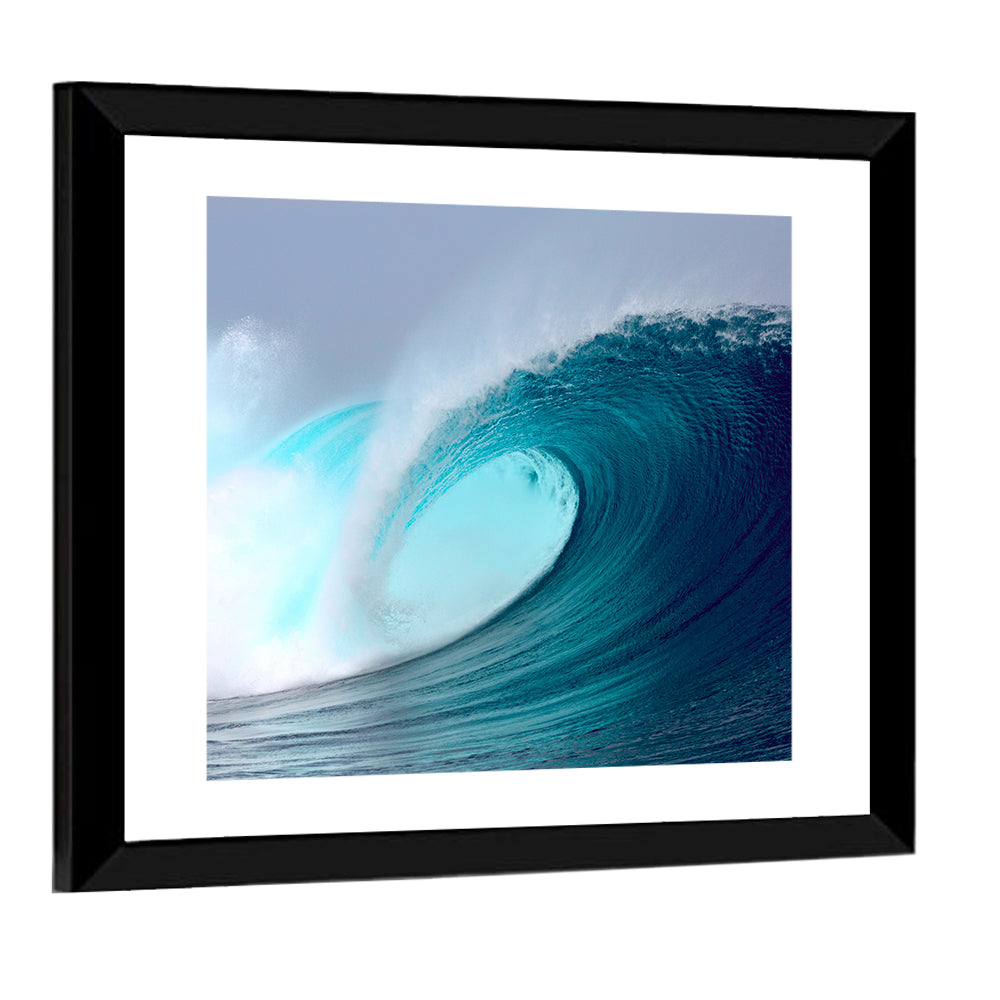 Tropical Blue Barrel Wave Wall Art