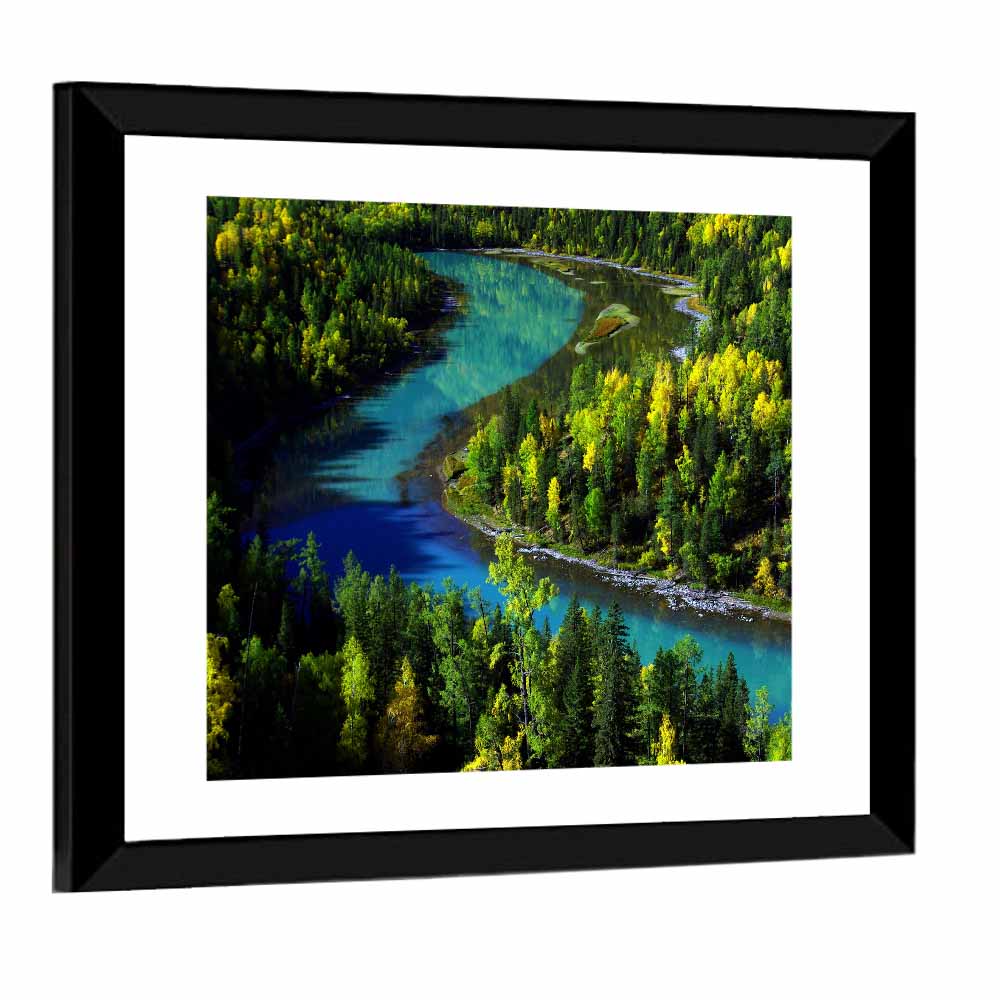 Moon Bay at Kanak Lake Wall Art
