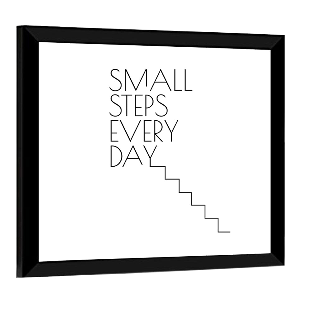 Small Steps Every Day Quote Wall Art