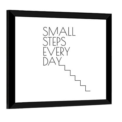 Small Steps Every Day Quote Wall Art