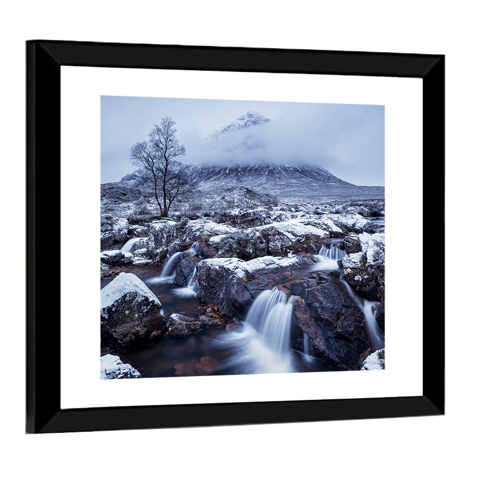 Buachaille Etive Mor Winter Mountain Wall Art