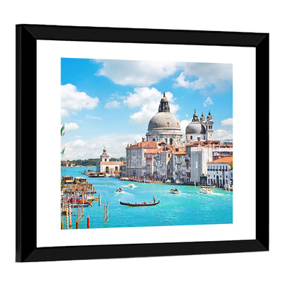 Grand Canal with Santa Maria Della Salute Wall Art