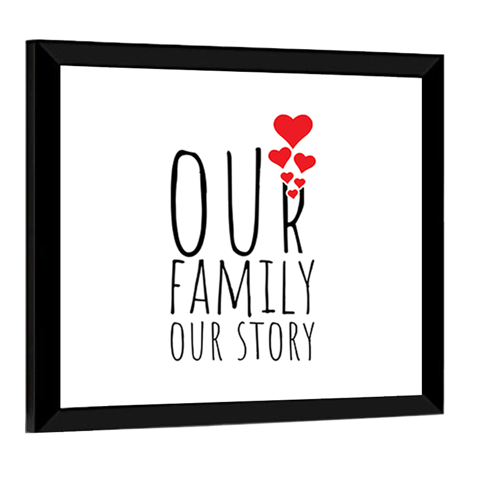 Our Family Our Story Wall Art