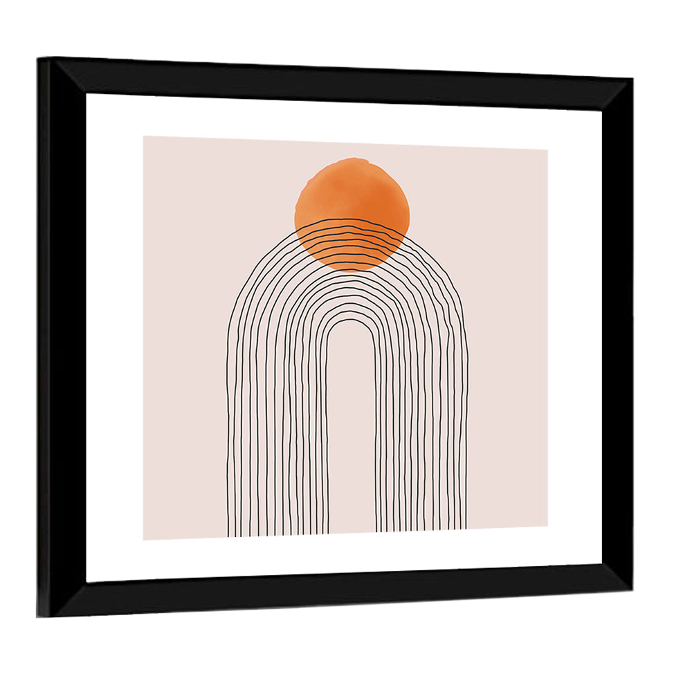 Layered Arch Sun Abstract Wall Art