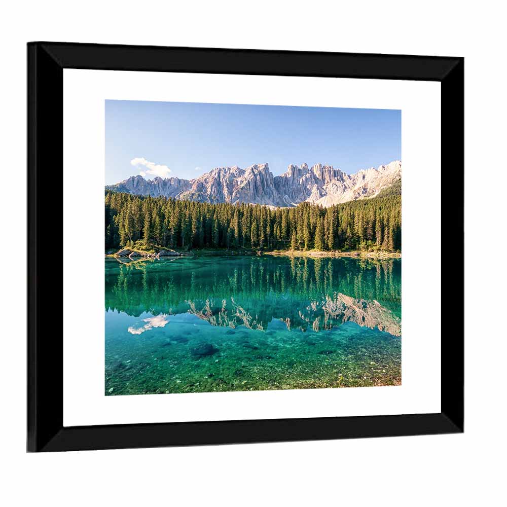 Karer Lake in the Dolomites Wall Art