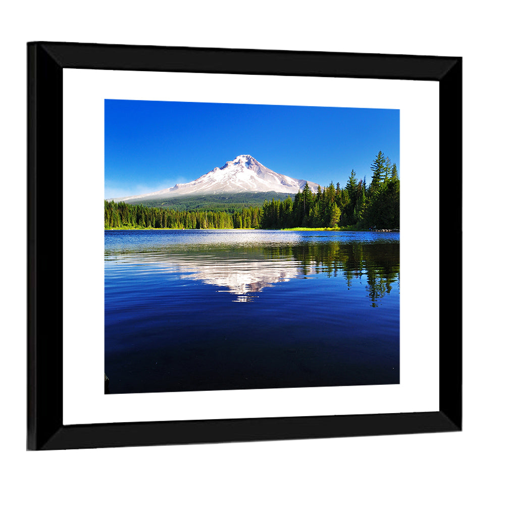 Mount Hood Reflection In Trillium Lake Wall Art