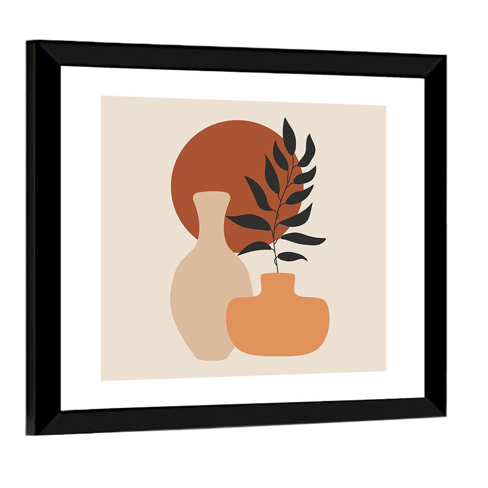 Abstract Botanical Vases Wall Art