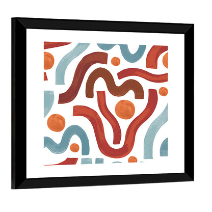 Minimal Watercolor Waves Wall Art
