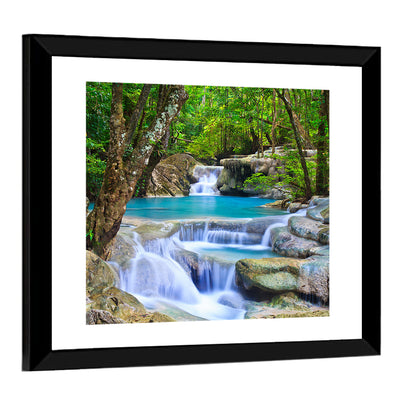 Erawan Waterfall Turquoise Pools Wall Art
