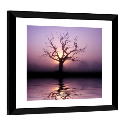 Bare Tree at Dawn Wall Art