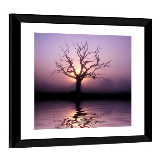 Bare Tree at Dawn Wall Art