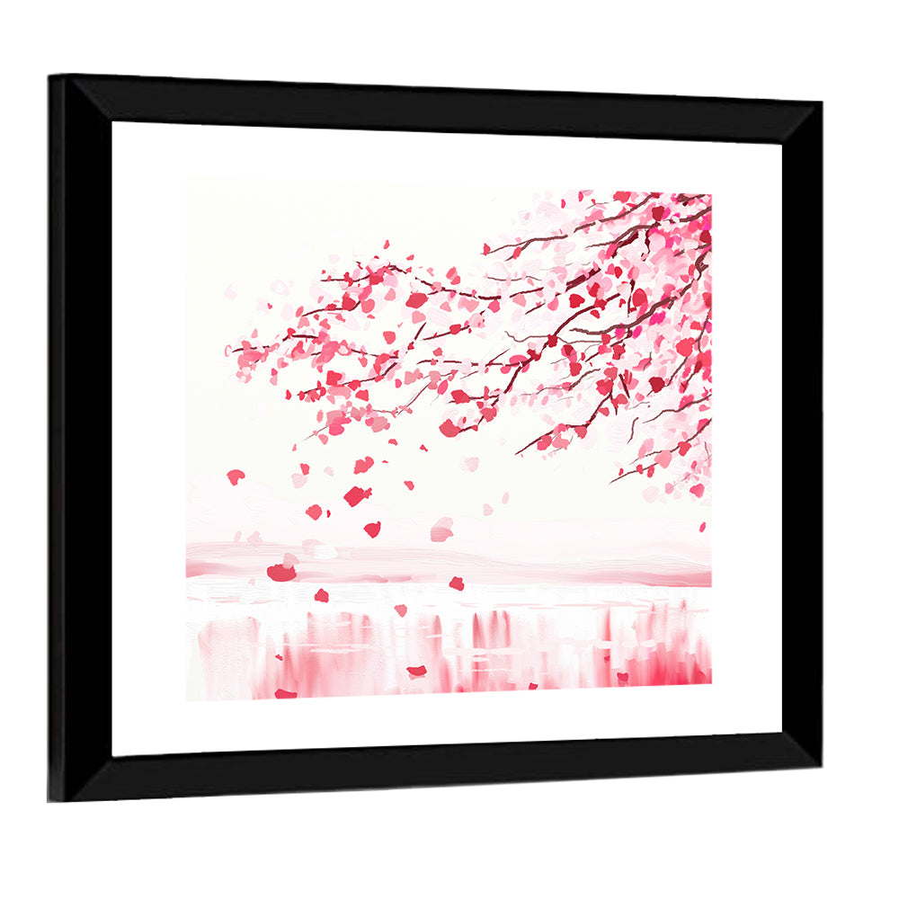 Japanese Cherry Blossom Tree Wall Art