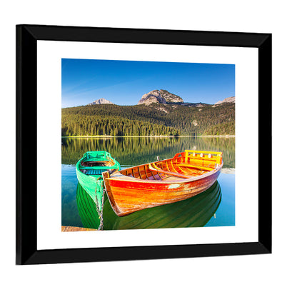 Black Lake In Montenegro Wall Art