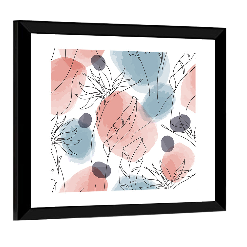 Tropical Leaf Minimalist Wall Art