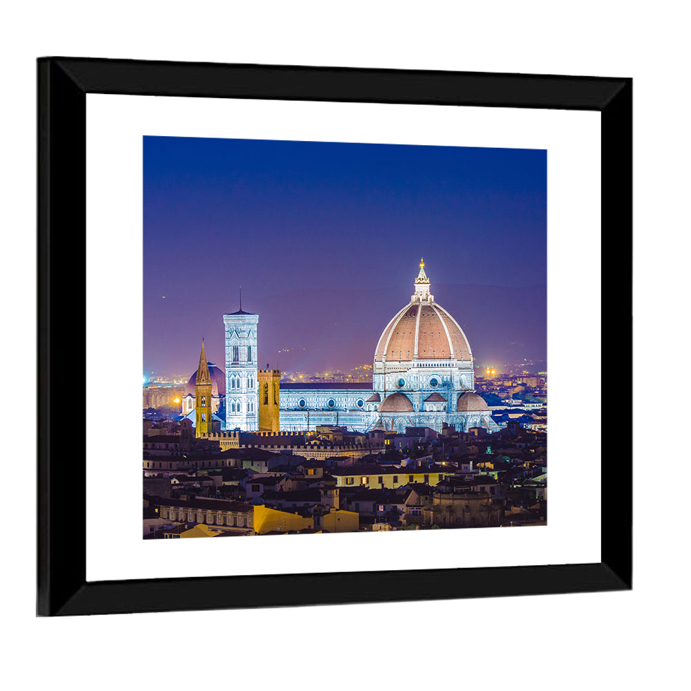 Florence Night Skyline Wall Art