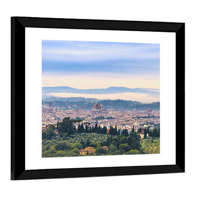 Florence Cathedral Dome View Wall Art