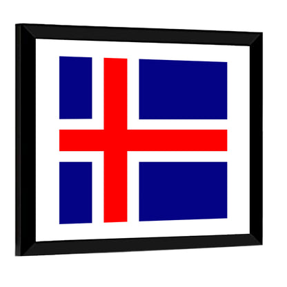 Flag Of Iceland Wall Art