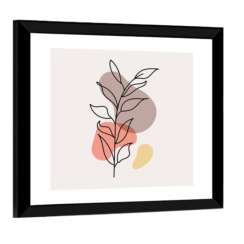 Minimalist Floral Line Drawing Wall Art