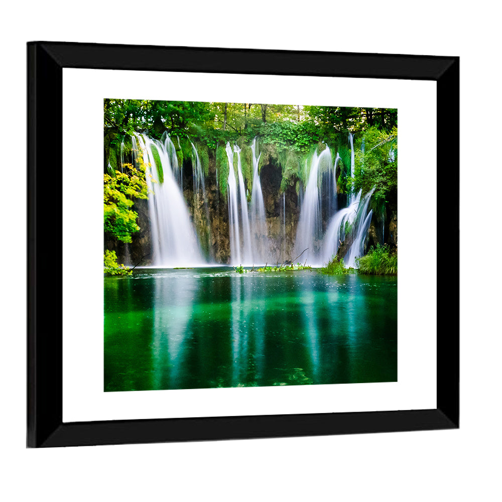 Plitvice Lakes Waterfalls Wall Art